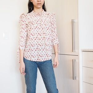 Veronica Beard Floral Blouse